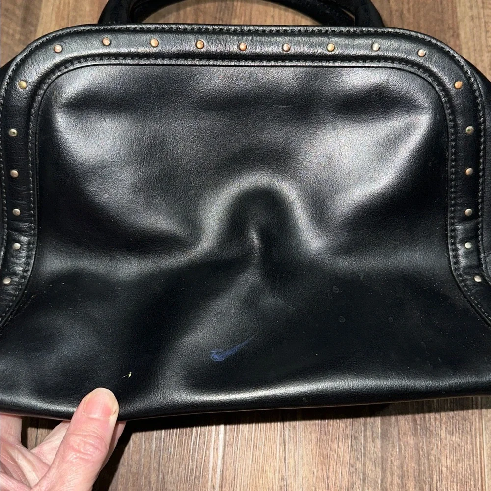 Kate Spade Black Studded Satchel‎